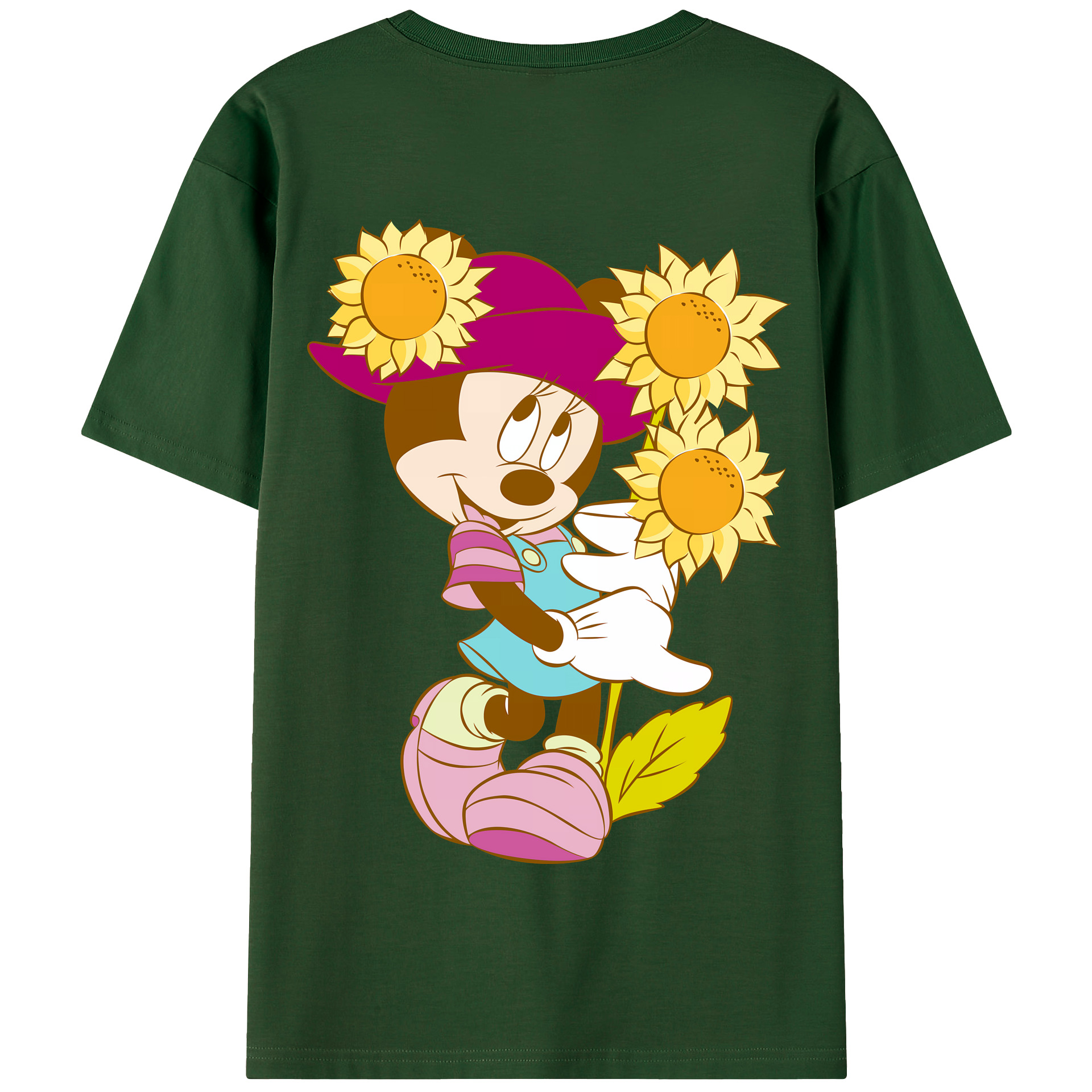 （画像用） ミッキーマウス Mickey Mouse 綿100％半袖Tシャツ（背面プリント）
